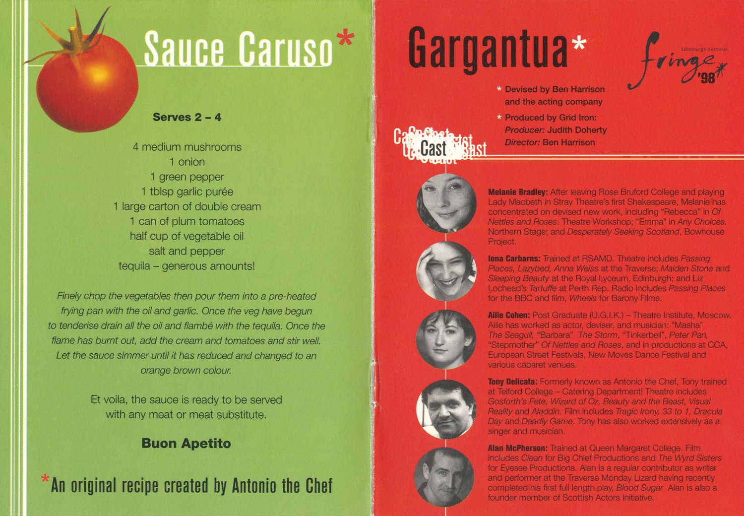 Gargantua - programme