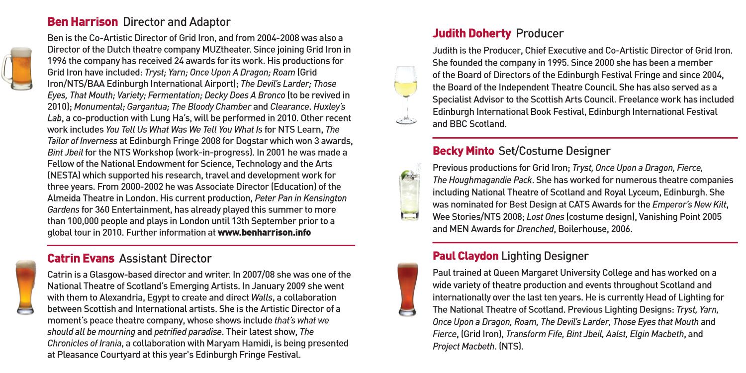 Barflies (2009) - Programme