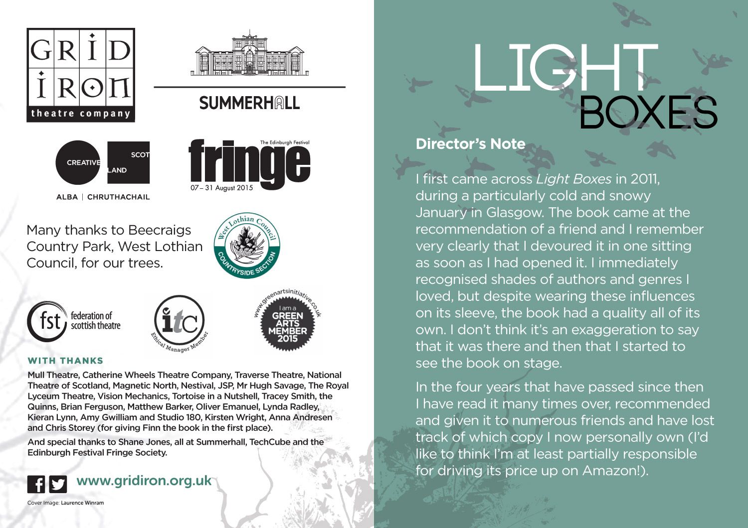 Light Boxes - Programme