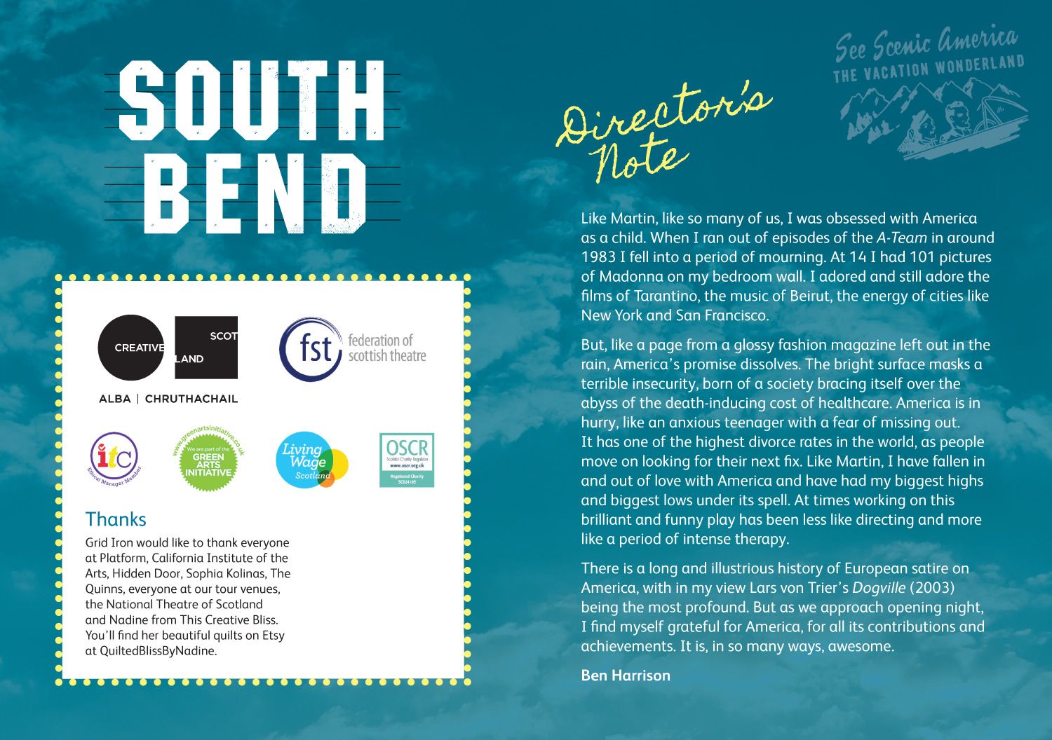 South Bend - Programme