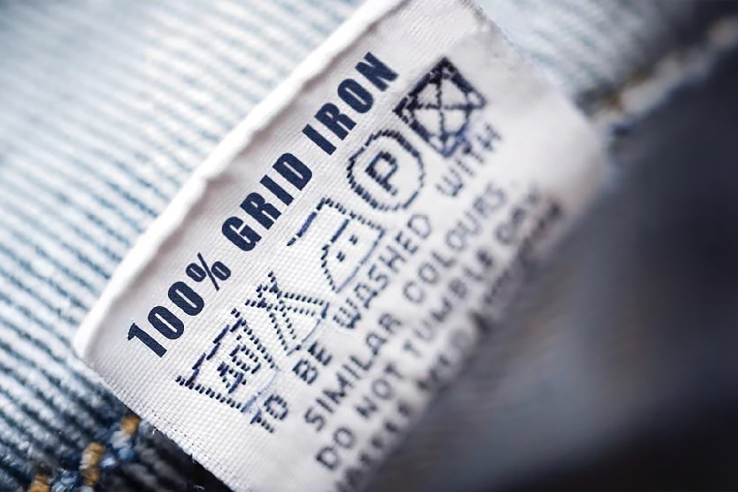 Grid Iron Clothing label