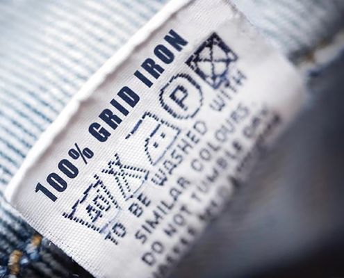 Grid Iron Clothing label
